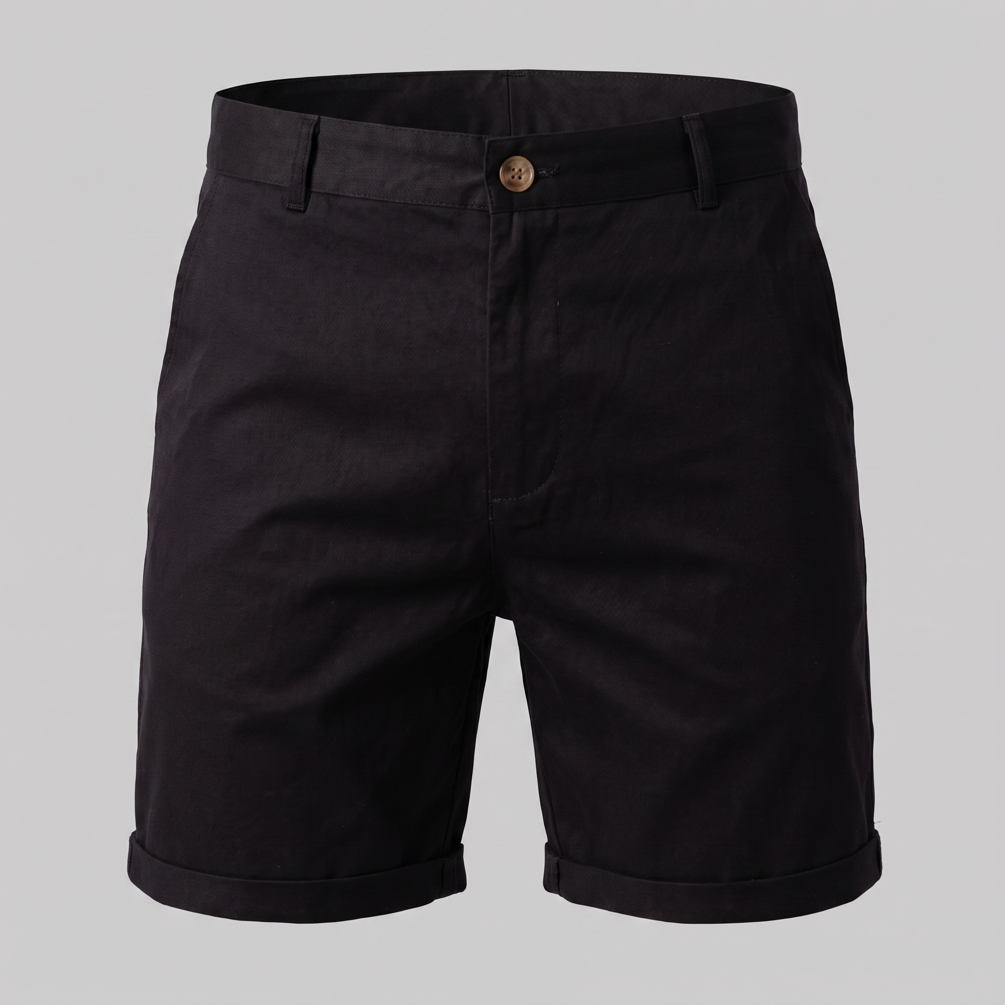 Chinoshorts för herrar med uppvikt fåll-Shorts for men-Fjallbarn