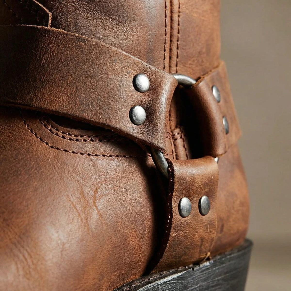 Cowboyinspirerade harness-stövlar för herrar-Footwear for men-Fjallbarn