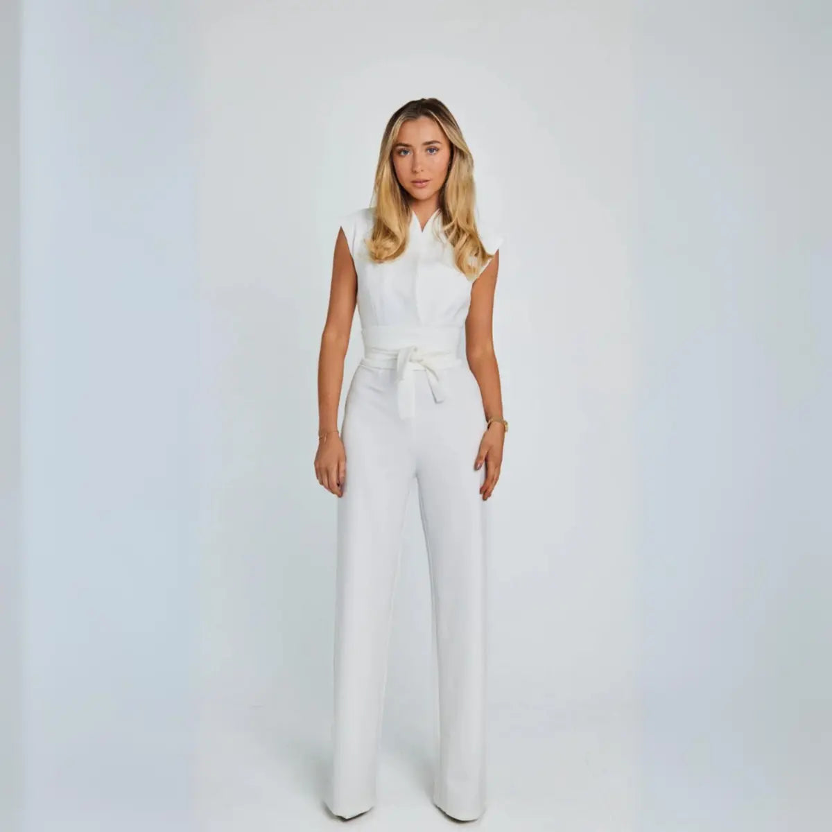 Dam Ärmlös Jumpsuit med Vida Ben-Jumpsuits for women-Fjallbarn
