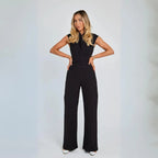 Dam Ärmlös Jumpsuit med Vida Ben-Jumpsuits for women-Fjallbarn