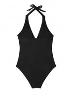 Dam baddräkt med halterneck och omlottdesign-Swimwear for women-Fjallbarn