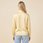Dam blus med knytkrage och långa ärmar-Blouse for women-Fjallbarn