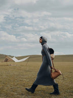 Dam Handväska med topphandtag och sömdetaljer-Accessories for women-Fjallbarn