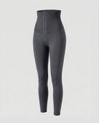 Dam leggings med hög midja och hyskknäppning-Leggins for women-Fjallbarn