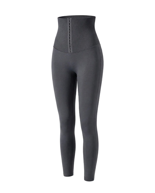Dam leggings med hög midja och hyskknäppning-Leggins for women-Fjallbarn