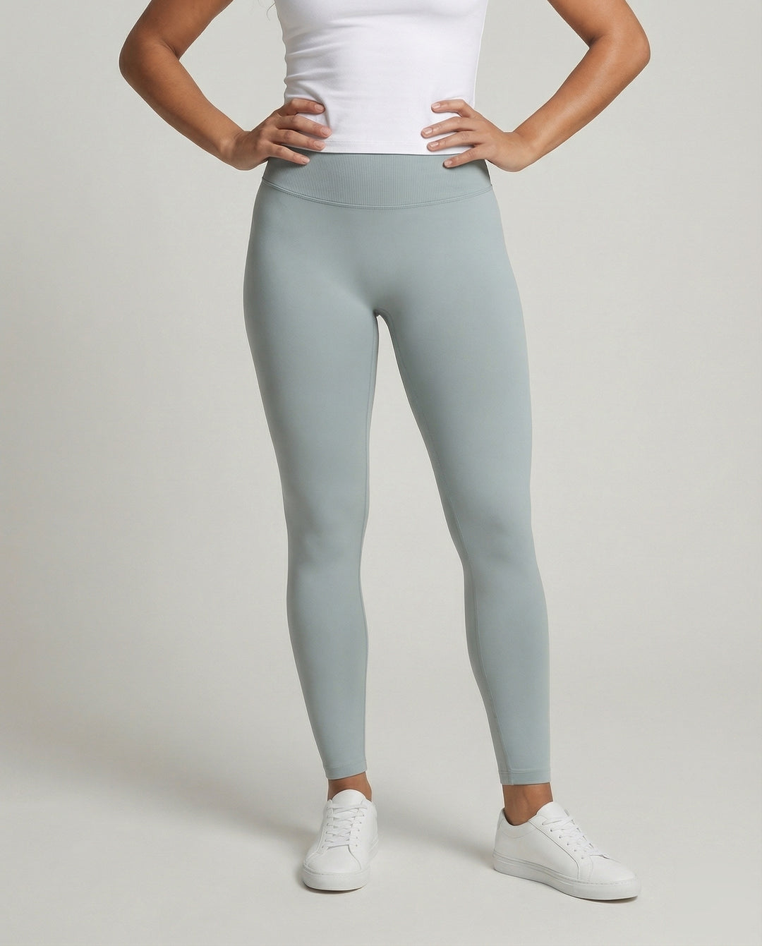 Dam Leggings med Hög Midja och Sömkonstruktion-Leggins for women-Fjallbarn