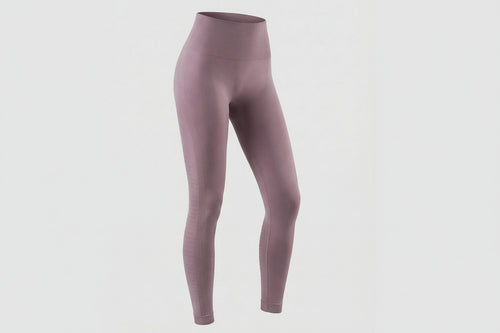 Dam Leggings med Hög Midja och Sömlös Struktur med Texturerade Paneler-Leggins for women-Fjallbarn