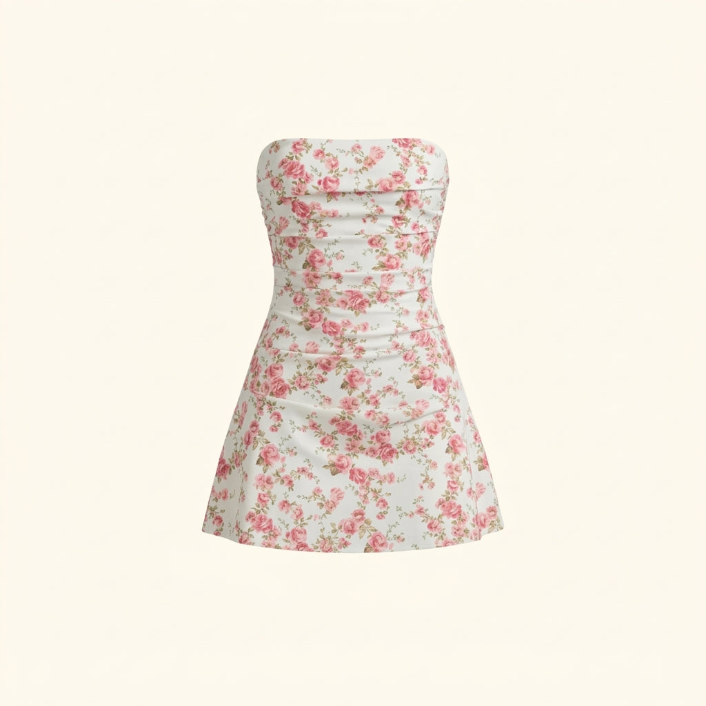 Dam miniklänning utan axelband-Mini Dress-Fjallbarn