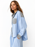 Dam Pyjamaset med Knäppbar Top och Byxor med Elastisk Midja-Sets for women-Fjallbarn