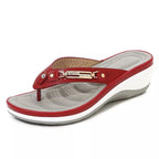 Dam-sandaler med kilklack och metalldetaljer-Footwear for women-Fjallbarn