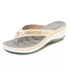 Dam-sandaler med kilklack och metalldetaljer-Footwear for women-Fjallbarn