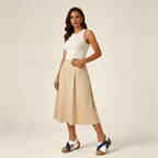 Dam sandaler med kilklack och vristrem-Footwear for women-Fjallbarn