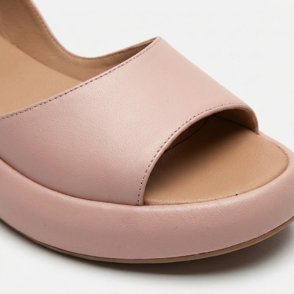 Dam sandaler med platformssula och öppen tå och hälrem-Footwear for women-Fjallbarn