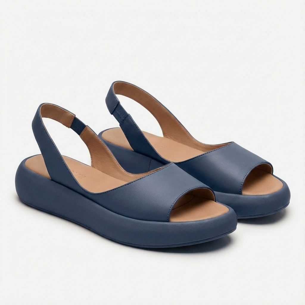 Dam sandaler med platformssula och öppen tå och hälrem-Footwear for women-Fjallbarn