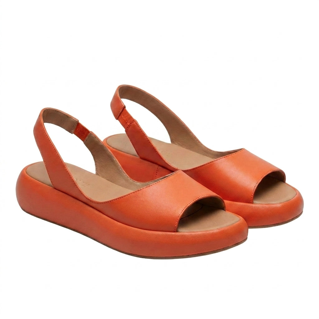 Dam sandaler med platformssula och öppen tå och hälrem-Footwear for women-Fjallbarn