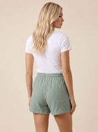 Dam Shorts med Dragsko i Midjan och Påsydda Fickor-Shorts for women-Fjallbarn