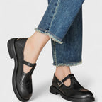 Dam T-remsskor med wingtip-tå och broguemönster-Shoes for women-Fjallbarn