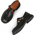 Dam T-remsskor med wingtip-tå och broguemönster-Shoes for women-Fjallbarn