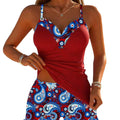 Dam-tankini med paisleymönster-Sets for women-Fjallbarn