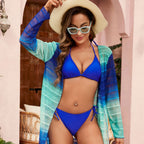 Dambikini med triangeltopp och knytband-Swimwear for Women-Fjallbarn