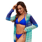 Dambikini med triangeltopp och knytband-Swimwear for Women-Fjallbarn