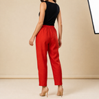 Dambyxor med elastisk midja och raka ben i full längd-Pant for women-Fjallbarn