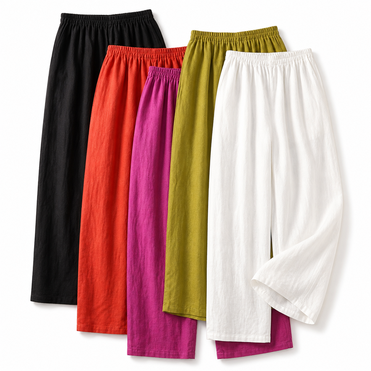 Dambyxor med elastisk midja och raka ben i full längd-Pant for women-Fjallbarn