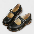 Damernas Mary Jane-skor med rund tå och spänne-Footwear for women-Fjallbarn