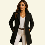 Damkappa med slag och knäppning-Coats for women-Fjallbarn