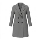 Damkappa med slag och knäppning-Coats for women-Fjallbarn