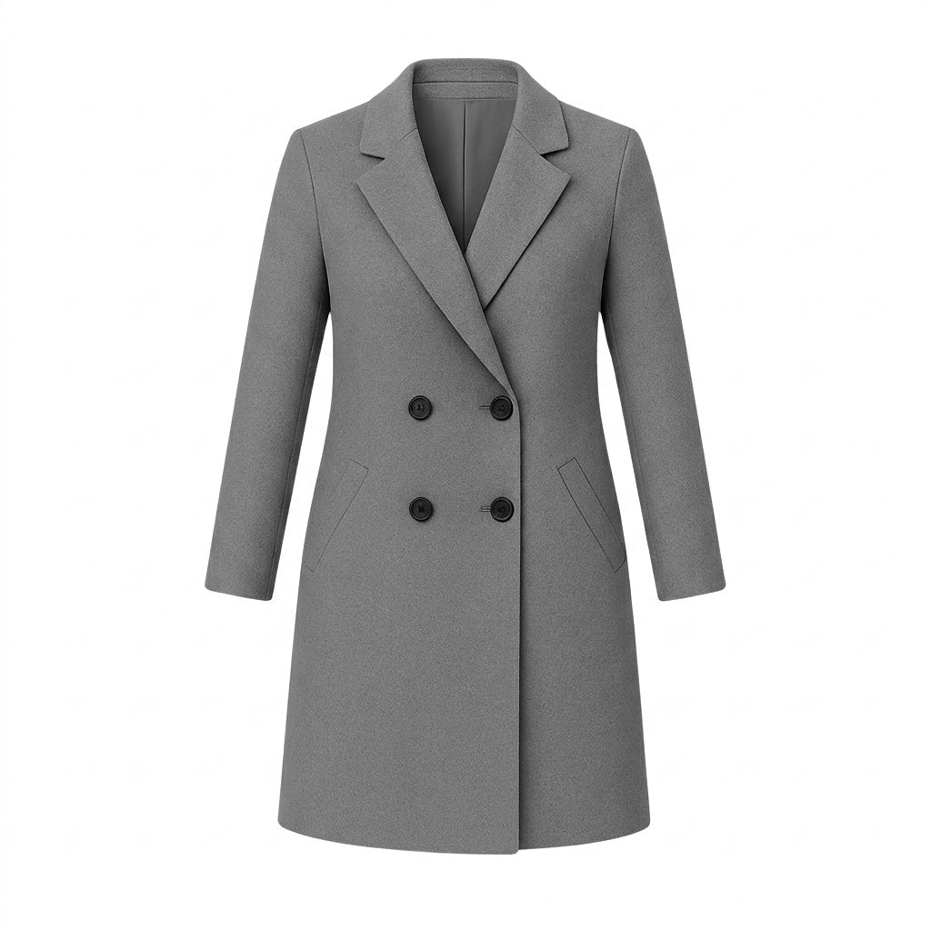 Damkappa med slag och knäppning-Coats for women-Fjallbarn