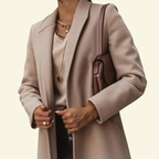 Damkappa med slagkrage och knappslå-Coats Women-Fjallbarn