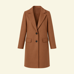 Damkappa med slagkrage och knappslå-Coats Women-Fjallbarn