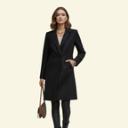 Damkappa med slagkrage och knappslå-Coats Women-Fjallbarn