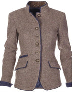 Damkavaj med ståkrage och knäppning fram-Blazer for women-Fjallbarn