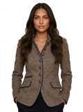 Damkavaj med ståkrage och knäppning fram-Blazer for women-Fjallbarn