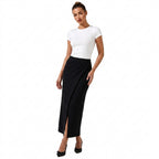 Damkjol i omlottmodell med slits och hög midja-Skirt for women-Fjallbarn