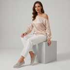 Damloafers med tofsar och kontrasterande sula-Footwear for women-Fjallbarn