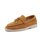 Damloafers med tofsar och kontrasterande sula-Footwear for women-Fjallbarn