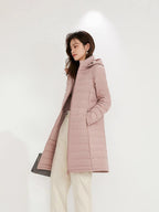 Dampufferjacka med huva och dragkedja-Jacket for women-Fjallbarn