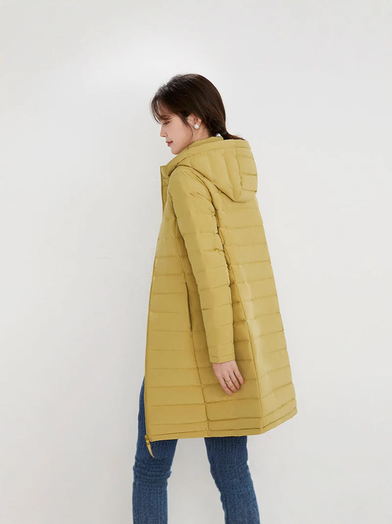 Dampufferjacka med huva och dragkedja-Jacket for women-Fjallbarn