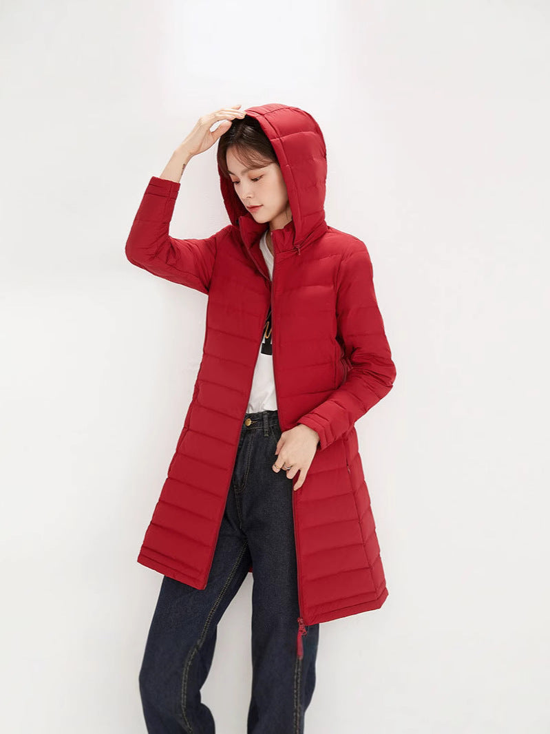 Dampufferjacka med huva och dragkedja-Jacket for women-Fjallbarn