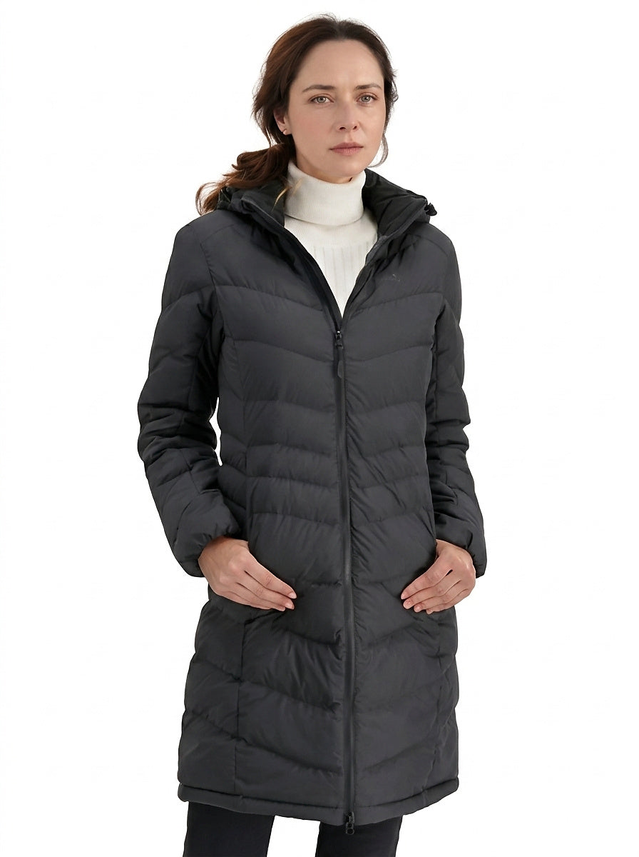 Dampufferjacka med huva och dragkedja-Jacket for women-Fjallbarn
