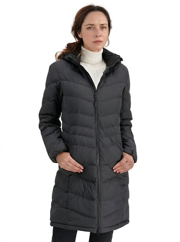 Dampufferjacka med huva och dragkedja-Jacket for women-Fjallbarn