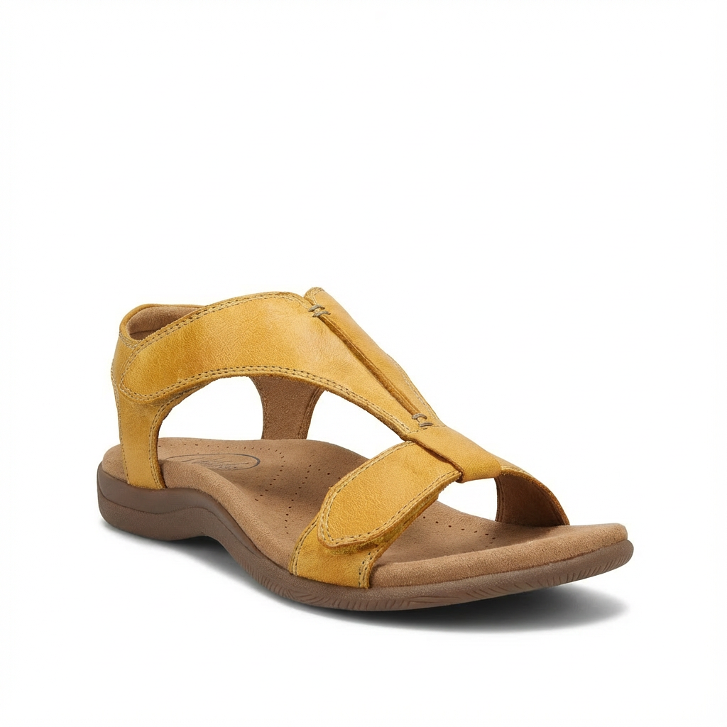 Damsandaler med T-remsdesign och justerbara remmar-Footwear for women-Fjallbarn