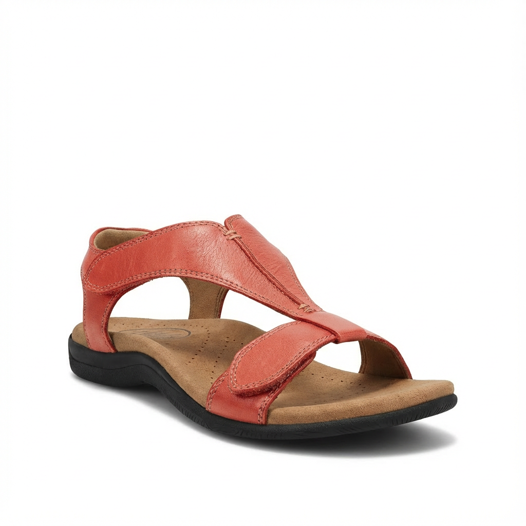 Damsandaler med T-remsdesign och justerbara remmar-Footwear for women-Fjallbarn