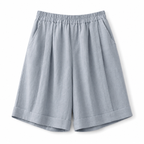 Damshorts med elastisk midja, uppvikta benslut och sidofickor-Shorts for women-Fjallbarn