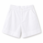 Damshorts med hög midja och elastisk bakmidja med knappstängning-Shorts for women-Fjallbarn