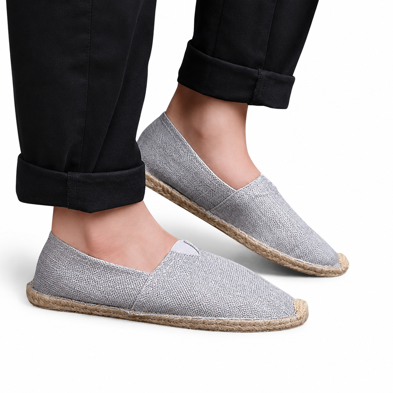 Damskor i Espadrillstil utan Knäppning med Flätad Sulkant-Dress shoes for men-Fjallbarn