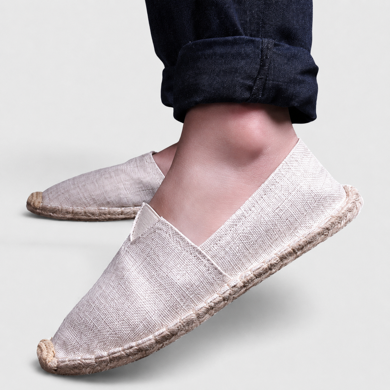 Damskor i Espadrillstil utan Knäppning med Flätad Sulkant-Dress shoes for men-Fjallbarn